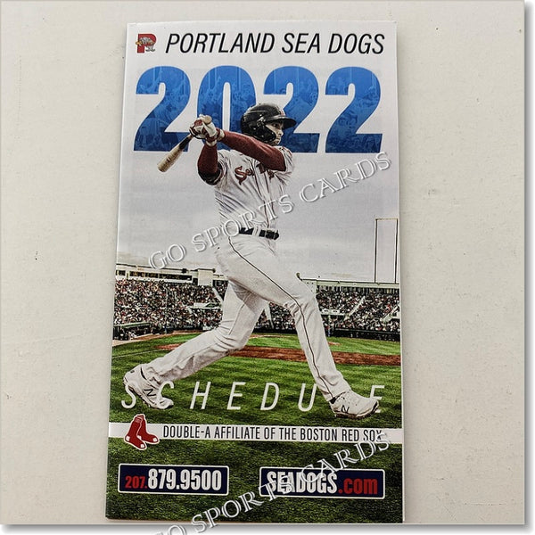 2022 Portland Sea Dogs Pocket Schedule (Triston Casas)