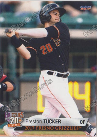 2017 Fresno Grizzlies Preston Tucker