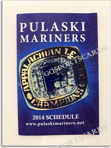 2014 Pulaski Mariners Pocket Schedule