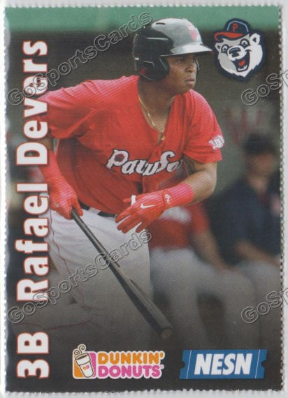 2017 Pawtucket Red Sox Dunkin Donuts SGA Rafael Devers