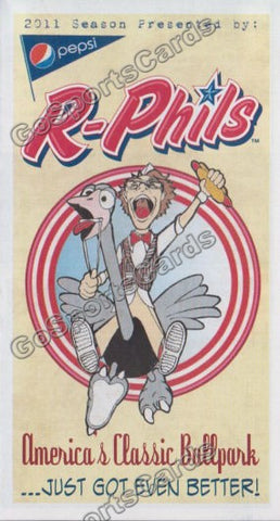 2011 Reading Phillies Pocket Schedule