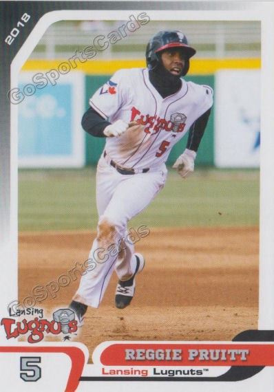 2018 Lansing Lugnuts Reggie Pruitt