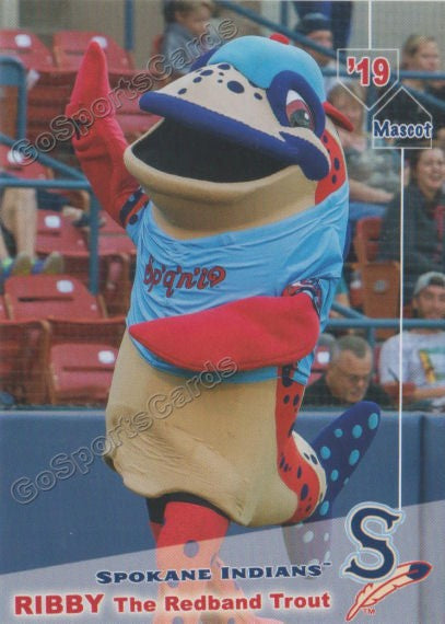 2019 Spokane Indians Ribby Mascot