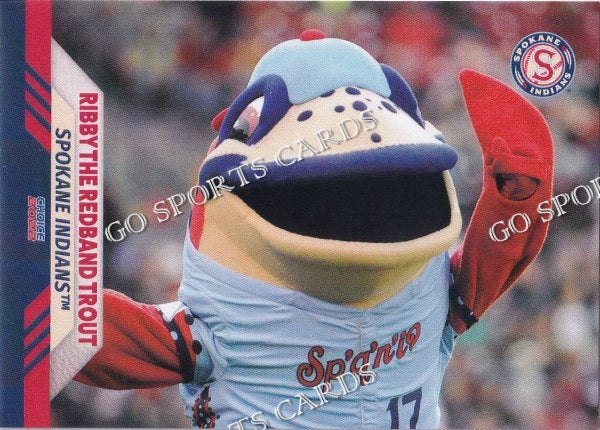 2022 Spokane Indians Ribby The Redband Trout Mascot