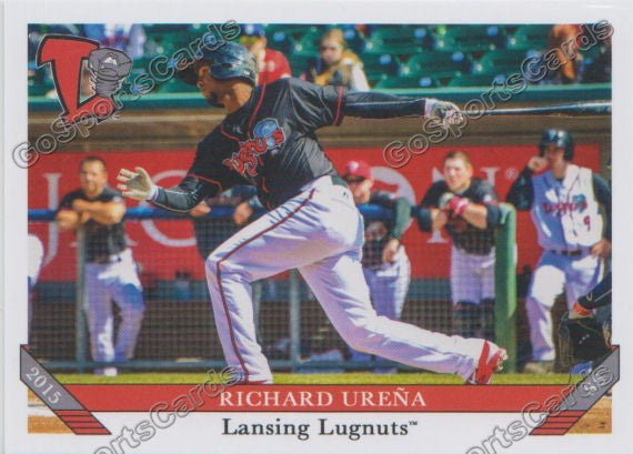 Jose Fernandez In Person Signed 2015 Lansing Lugnuts Team Set Card