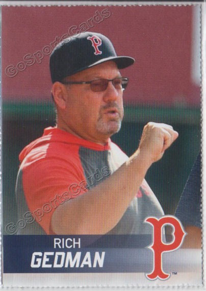 2019 Pawtucket Red Sox Dunkin SGA Rich Gedman