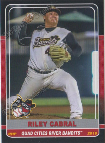 2019 Quad Cities River Bandits Riley Cabral