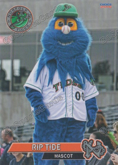 2016 Norfolk Tides Rip Tide Mascot