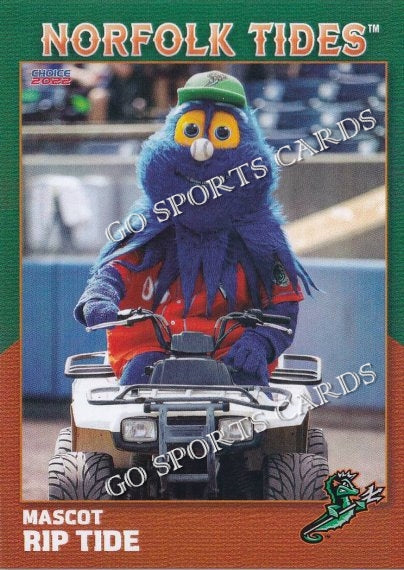 2022 Norfolk Tides 1st Rip Tide Mascot