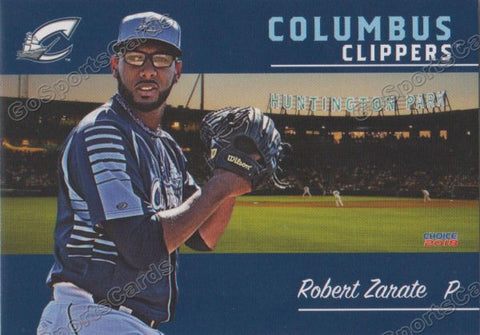 2018 Columbus Clippers Robert Zarate