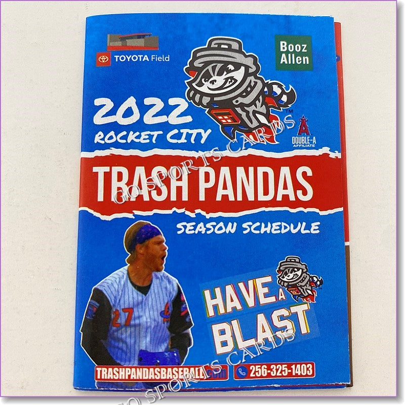 2022 Rocket City Trash Pandas Pocket Schedule (David MacKinnon) Go