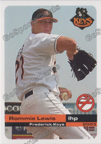 2003 Frederick Keys SGA Rommie Lewis