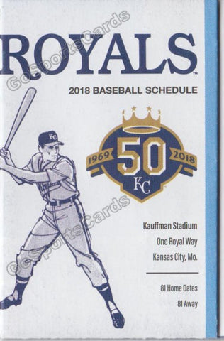 2018 Kansas City Royals Pocket Schedule (50th Anniversary)