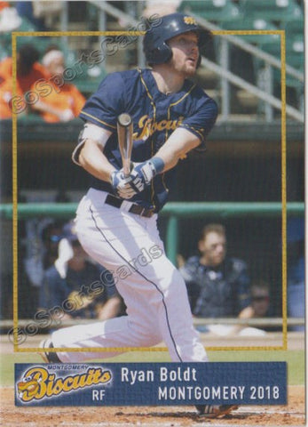 2018 Montgomery Biscuits Ryan Boldt