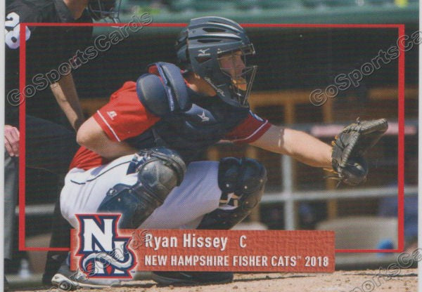 2018 New Hampshire Fisher Cats Ryan Hissey