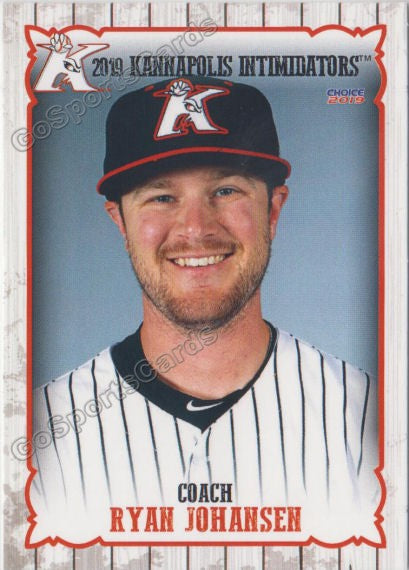 2019 Kannapolis Intimidators Ryan Johansen