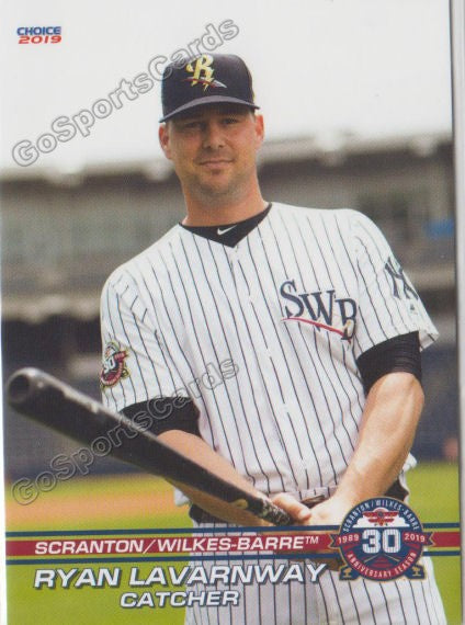 2019 Scranton Wilkes Barre RailRiders Ryan Lavarnway