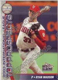 2003 International League Top Prospects Choice Ryan Madson