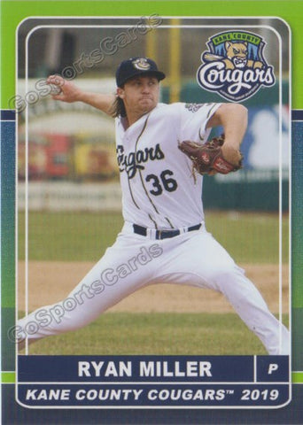 2019 Kane County Cougars Ryan Miller