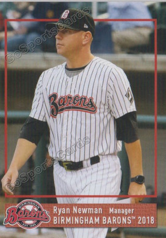 2018 Birmingham Barons Ryan Newman