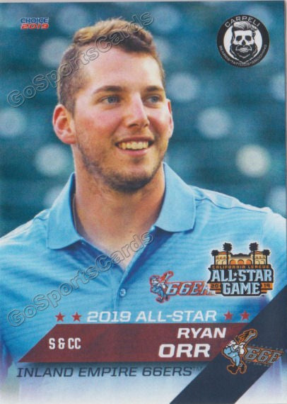 2019 California League All Star SB Ryan Orr