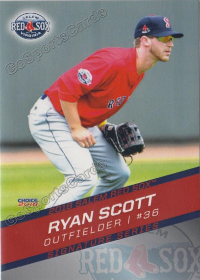 2018 Salem Red Sox Ryan Scott