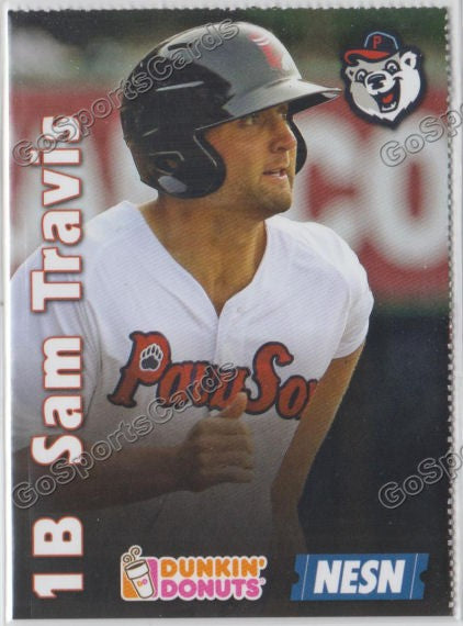 2017 Pawtucket Red Sox Dunkin Donuts SGA Sam Travis