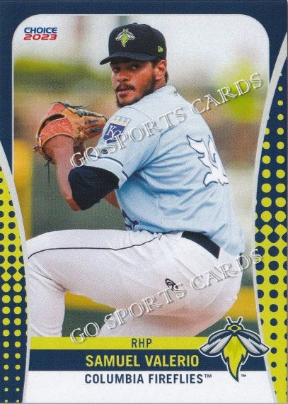 Fireflies Baby Blue Jersey: #25 Samuel Valerio - Size: 48