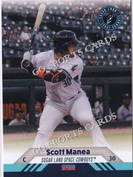 Scott Manea 2022 Sugar Land Space Cowboys Baseball Card HOU Astros