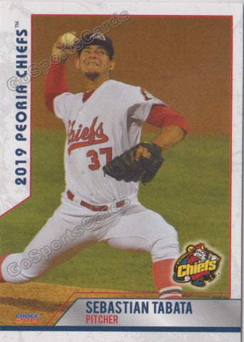 2019 Peoria Chiefs Sebastian Tabata