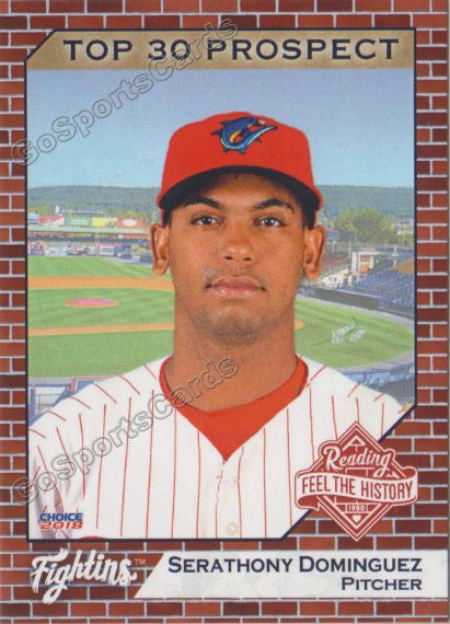 Seranthony Dominguez 2018 Reading Fightin Phils Program (SGA) – Go