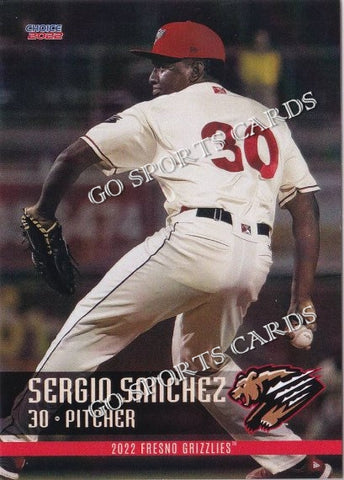 2022 Fresno Grizzlies Sergio Sanchez