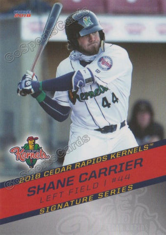 2018 Cedar Rapids Kernels Shane Carrier