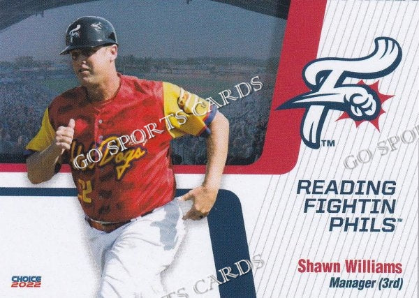 2022 Reading Fightin Phils 1st Shawn Williams