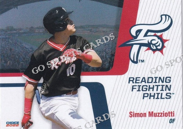 2022 Reading Fightin Phils 1st Simon Muzziotti