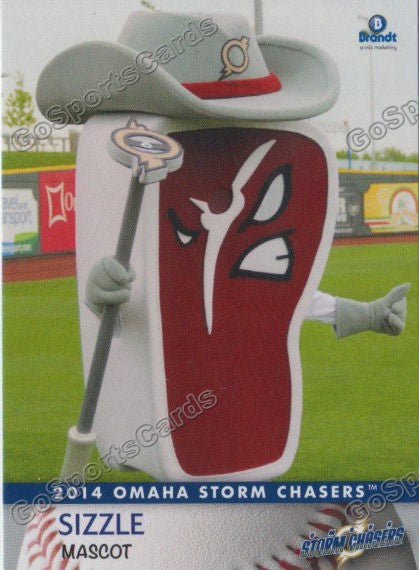 2018 Mascot Stormy Card Omaha Storm Chasers Team Card