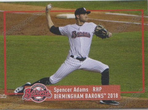 2018 Birmingham Barons Spencer Adams