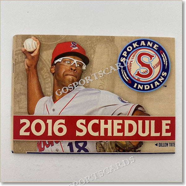 2016 Spokane Indians Pocket Schedule