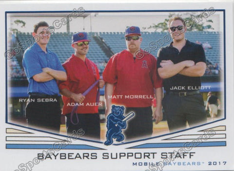 2017 Mobile BayBears Ryan Sebra Adam Auer Matt Morrell Jack Elliott