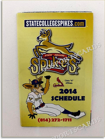 2014 State College Spikes Pocket Schedule