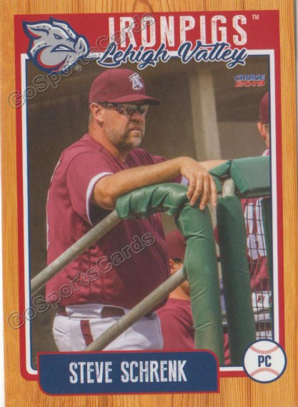 2019 Lehigh Valley IronPigs Steve Schrenk