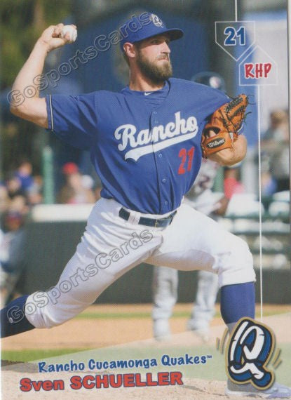 2019 Rancho Cucamonga Quakes Sven Schueller