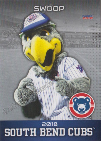 2018 South Bend Cubs Swoop Mascot