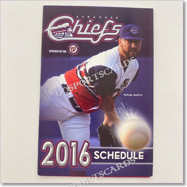 2016 Syracuse Chiefs Pocket Schedule