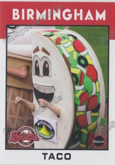 2016 Birmingham Barons Taco Mascot