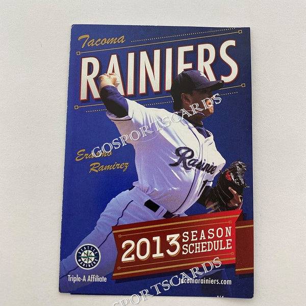 2013 Tacoma Rainiers Pocket Schedule (Erasmo Ramirez)