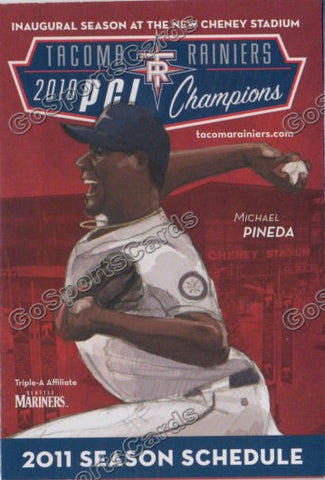 2011 Tacoma Rainiers Pocket Schedule (Michael Pineda)