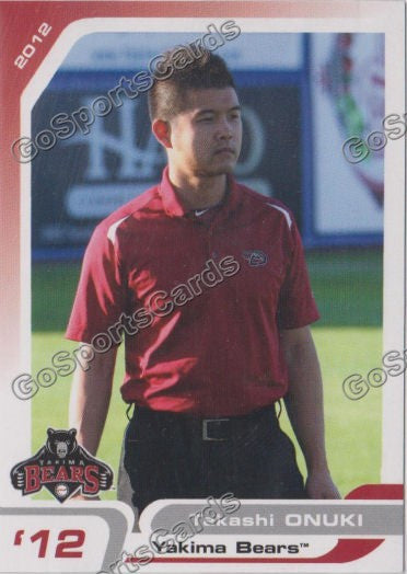 2012 Yakima Bears Takashi Onuki