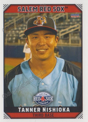 2019 Salem Red Sox Tanner Nishioka