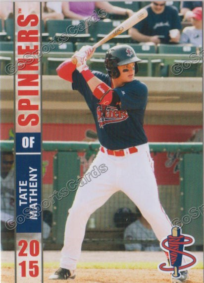 2015 Lowell Spinners Tate Matheny – Go Sports Cards